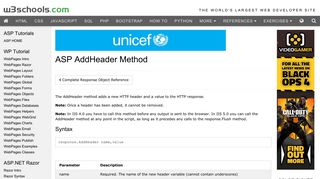 
                            9. ASP AddHeader Method - W3Schools