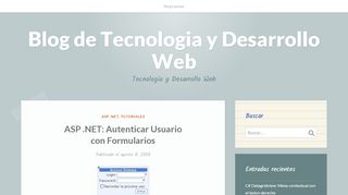 
                            12. ASP .NET: Autenticar Usuario con Formularios – Blog de Tecnologia y ...