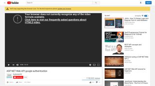 
                            13. ASP NET Web API google authentication - YouTube