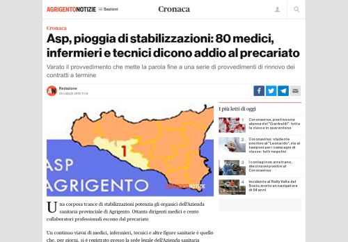 
                            13. Asp, pioggia di stabilizzazioni: 80 medici, infermieri e tecnici dicono ...