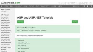 
                            6. ASP Tutorial - W3Schools