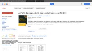 
                            11. ASP Web Development with Macromedia Dreamweaver MX 2004