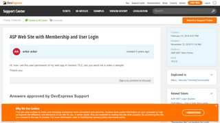 
                            1. ASP Web Site with Membership and User Login - DevExpress