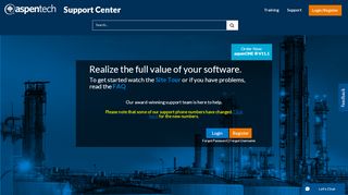 
                            13. AspenTech Support Center: Login