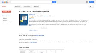 
                            12. ASP.NET 2.0: A Developer's Notebook