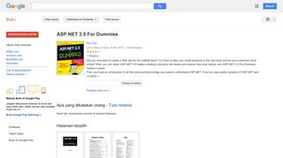 
                            11. ASP.NET 3.5 For Dummies