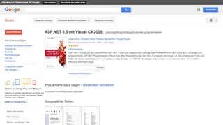 
                            13. ASP.NET 3.5 mit Visual C# 2008: Leistungsfähige Webapplikationen ... - Google Books-Ergebnisseite