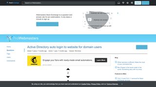 
                            2. asp.net - Active Directory auto login to website for domain users ...