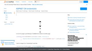 
                            11. ASPNET C# onclientclick - Stack Overflow