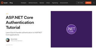 
                            11. ASP.NET Core Authentication Tutorial - Auth0