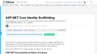
                            11. ASP.NET Core Identity Scaffolding - DZone Web Dev