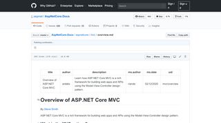 
                            8. ASP.NET Core MVC - GitHub