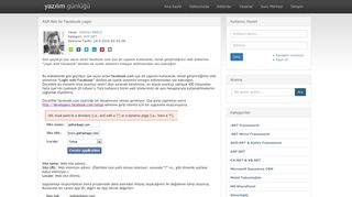 
                            4. ASP.Net ile Facebook Login | yazilimgunlugu.com