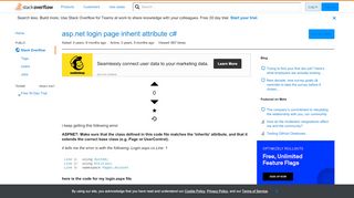 
                            5. asp.net login page inherit attribute c# - Stack Overflow