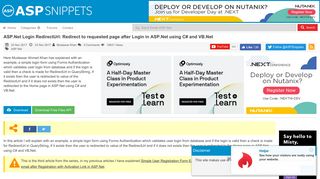 
                            11. ASP.Net Login RedirectUrl: Redirect to requested page after Login in ...