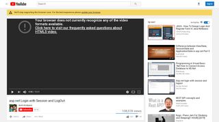 
                            1. asp.net Login with Session and LogOut - YouTube