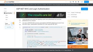 
                            8. ASP.NET MVC and Login Authentication - Stack Overflow