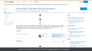 
                            1. ASP.net MVC Login Page Theme/Customisation - Stack Overflow