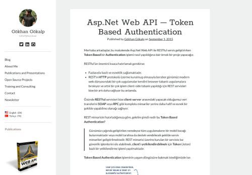 
                            3. Asp.Net Web API – Token Based Authentication | Gökhan Gökalp
