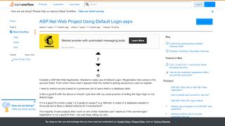 
                            8. ASP.Net Web Project Using Default Login.aspx - Stack ...