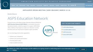 
                            4. ASPS Education Network | American Society of Plastic Surgeons