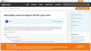 
                            9. ASPxCheckBox control not aligned in ASP.NET Login ... - DevExpress