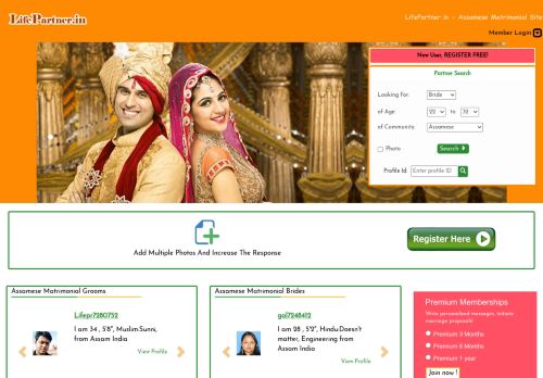 
                            6. Assamese Matrimonial - Indian Assamese Matrimonials - Matrimony ...