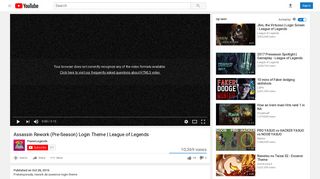 
                            6. Assassin Rework (Pre-Season) Login Theme | League of Legends ...