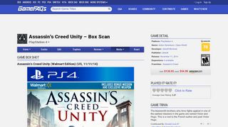 
                            10. Assassin's Creed Unity Box Shot for PlayStation 4 - GameFAQs