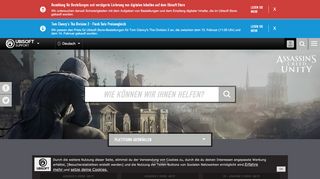 
                            1. Assassin's Creed Unity Companion App - Ubisoft Kundenservice