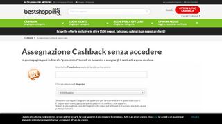 
                            3. Assegnazione Rimborso senza Login - Bestshopping