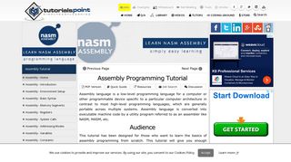 
                            5. Assembly Programming Tutorial - Tutorialspoint