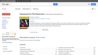 
                            8. Assessment In The Classroom: Constructing And Interpreting Texts