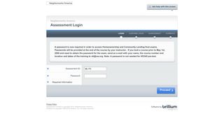 
                            4. Assessment Login - Neighborworks America - Brillium