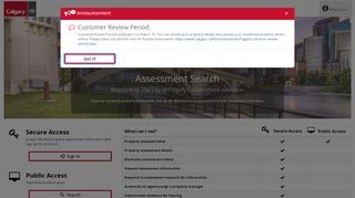 
                            1. Assessment Search Login: Assessment: The City of Calgary