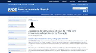 
                            3. Assessoria de Comunicação Social do FNDE - Portal do FNDE