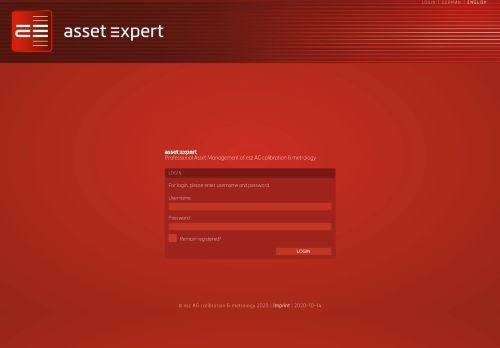 
                            2. Asset Expert - Login