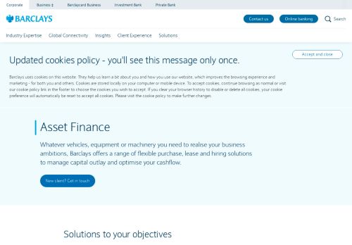 
                            13. Asset Finance & Leasing | Barclays