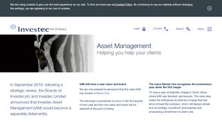 
                            3. Asset Management - Investec