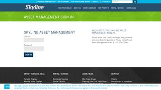 
                            11. Asset Management Sign In - Skyline Exhibits