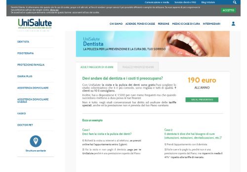 
                            7. Assicurazione Dentistica UniSalute - Visite gratuite