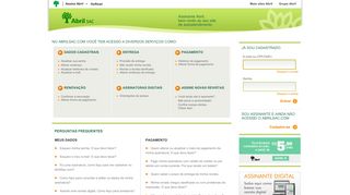 
                            3. Assinante Abril, bem-vindo ao seu site de autoatendimento - Abril SAC