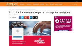 
                            7. Assist Card apresenta novo portal para agentes de viagens