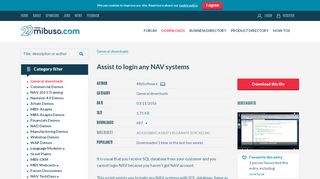 
                            11. Assist to login any NAV systems | mibuso.com