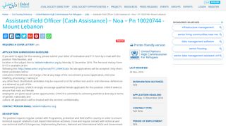 
                            10. Assistant Field Officer (Cash Assistance) – Noa – Pn ...