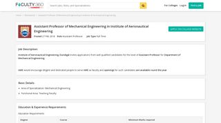 
                            12. Assistant Professor of Mechanical Engineering in Institute of ...