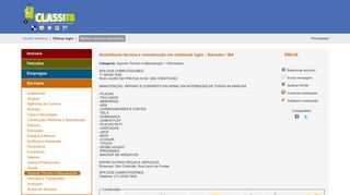 
                            9. Assistência técnica e manutenção em notebook login - Salvador / BA