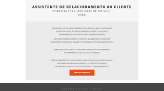 
                            3. Assistente de relacionamento ao cliente | Paquetá - The Shoe Company