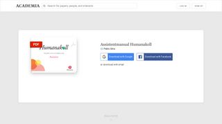 
                            4. Assistentmanual Humanakoll | Pablo Silva - Academia.edu