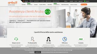 
                            7. Assistenza Gratuita per i Nostri Clienti | Hosting Aruba